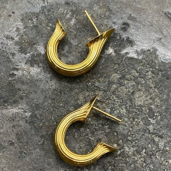 New Anthropologie x MM Druck Teja Hoop Earrings - Picture 9 of 13